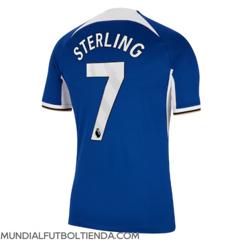 Camiseta Chelsea Raheem Sterling #7 Primera Equipación Replica 2023-24 mangas cortas